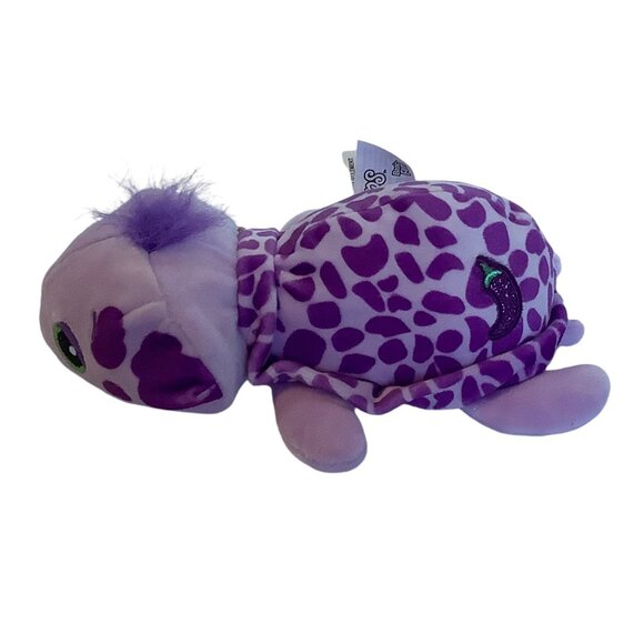 Cutetitos Purple Shellito Turrtlelito Burrito Plush Stuffed Animal 7" Leopard - Picture 2 of 6